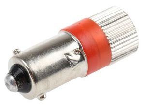 Ampoule témoin led Ba9s 10x28 230V rouge