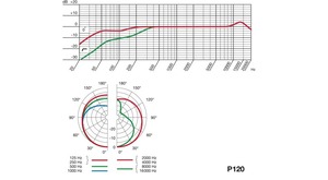 P120 AKG - Microphone de studio statique cardioïde 150 dB SPL