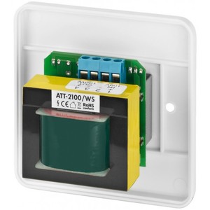 Atténuateur Public adress encastré 100W Monacor ATT-2100/WS