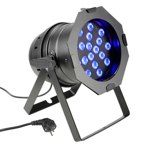 Projecteur Par 64 led noir Cameo 18X3W full color