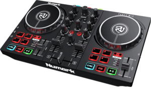 Partymix2 Numark Contrôleur DJ 2 voies avec carte son et éclairages