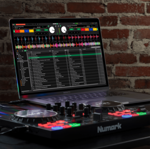 Partymix2 Numark Contrôleur DJ 2 voies avec carte son et éclairages