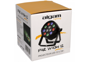 PARWASH12 Algam Lighting mini par led RGBW DMX ou auto pour déco