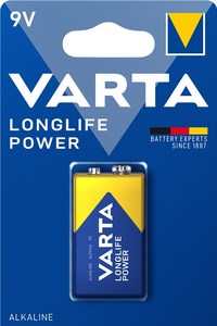 Pile 9V rectangulaire 6LR61 VARTA