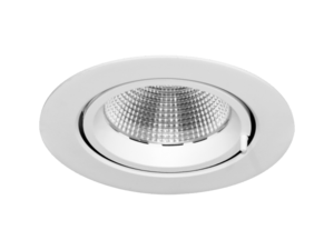 Downlight encastré orientable et inclinable Beneito et faure Pixel 30W blanc chaud dimmable