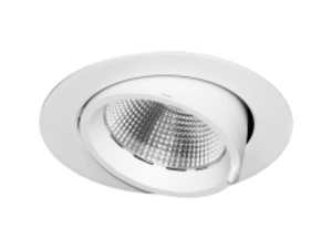 Downlight encastré orientable et inclinable Beneito et faure Pixel 30W blanc chaud dimmable