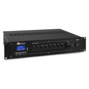 PRM120 Amplificateur Public adress 120W multimedia 6 entrée micro + ligne + Bluetooth USB