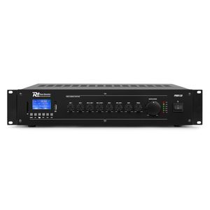 PRM120 Amplificateur Public adress 120W multimedia 6 entrée micro + ligne + Bluetooth USB