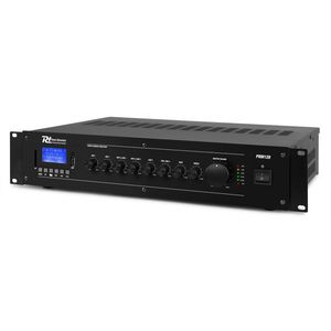 PRM120 Amplificateur Public adress 120W multimedia 6 entrée micro + ligne + Bluetooth USB