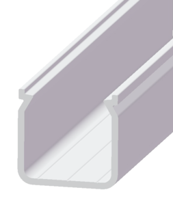 Profilé de ruban de led alu type cennik P04 2m blanc laqué