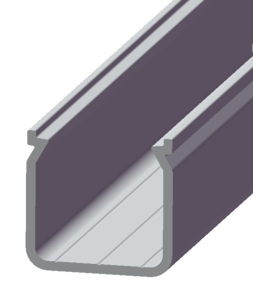 Profilé de ruban de led alu type cennik P04 2m gris