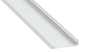 Profilé aluminium double de surface SOLIS blanc alu longueur 2m