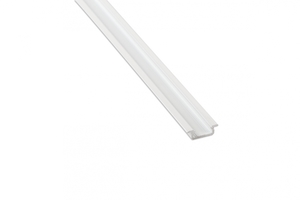 Profilé aluminium laqué blanc TypeZ 22X7 pour ruban de led largeur max 13mm barre de 2m