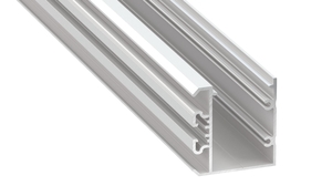 Profilé aluminium pour ruban led double UNICO blanc laqué longueur 2m