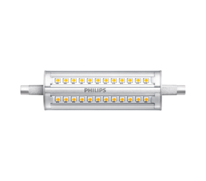 Ampoule LED LINEAR CORE PRO dimmable 14W=120W PHILIPS 220/240V R7S 3000K 118X29MM