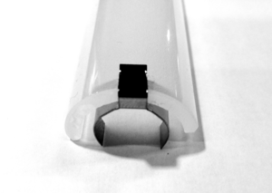 Verre de protection pyrex dépoli pour halogène 118mm clipsable