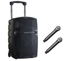 Pack Racer 250 evo Audiophony – Enceinte autonome 12’’ 250W USB Bluetooth avec 2 micros main sans fil