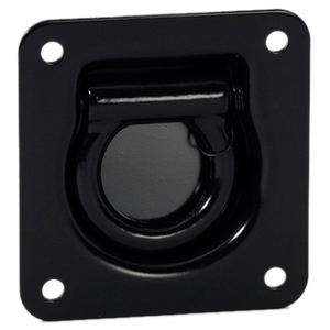 Cuvette avec anneau de levage encastré pivotant noir 102 X 95mm