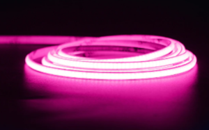 Ruban de led cob largeur 4mm rose 12v 480 leds 5W/m 5M
