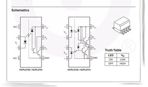 HCPL0701 Photocoupleur SMD 1 Canal Darlington 2,5kV