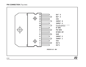 Circuit amplificateur intégré TDA7377