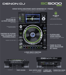 Contrôleur Denon DJ SC5000 Prime