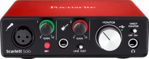 Carte son Focusrite Scarlett2 Solo 2 in 2 out