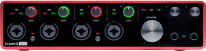 Focusrite Scarlett3 18i8 interface audio USB-C SPdif optique Midi 18 entrées 8 sorties