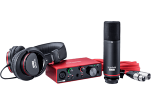 Focusrite Pack scarlett3 solo studio micro et casque avec carte son USB-c