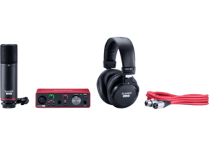 Focusrite Pack scarlett3 solo studio micro et casque avec carte son USB-c