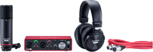 Pack FocusRite Scarlett3-Studio carte son 2 entrées + micro + casque et câble