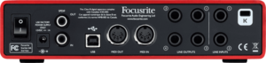 carte son FocusRite Scarlett2 6i6 6 in 6 out