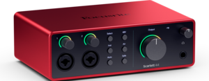 SCARLETT4 4i4 Focusrite - Carte son 4 entrées 4 sorties midi 192KHz