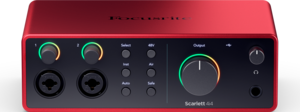 SCARLETT4 4i4 Focusrite - Carte son 4 entrées 4 sorties midi 192KHz