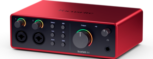 SCARLETT4 4i4 Focusrite - Carte son 4 entrées 4 sorties midi 192KHz