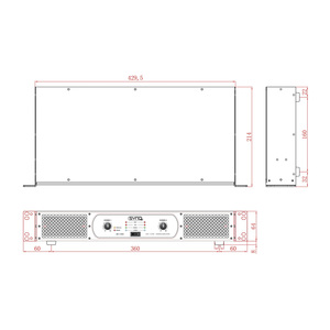 SE-1100 Synq - Amplificateur de puissance classe D 2 X 550W RMS