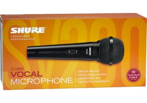 SV200A Shure - Micro Filaire Voix - Polyvalent Cardioïde avec 6m de câble XLR