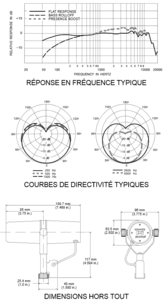 SM7B Shure - Micro dynamique large capsule cardioide