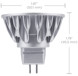 lampe led MR16 VIVID V3 SORAA 7,5W 2700K 25D IRC 95 SM16-07-25D-927-03