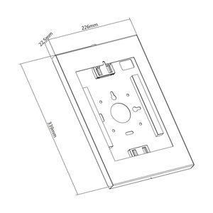 Support Tablette mural universel apple samsung de 9.7 à 11 pouces blanc