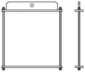 Suspension pour élingue ASD SP390C pour carré 390