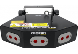 SpectrumSixRGB Algam lighting - Laser 6 faisceaux RGB 360mW
