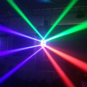 SPIDER POCKET Power Lighting - Effet Led 8x3W RGB (2xRouge, 2xVert, 2xBleu, et 2xBlanc)