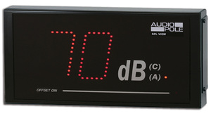 Afficheur DB mètre SPL View Audiopole seul ou avec limiteur
