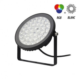 Projecteur led extérieur RGB + blanc 230V 15W IP65