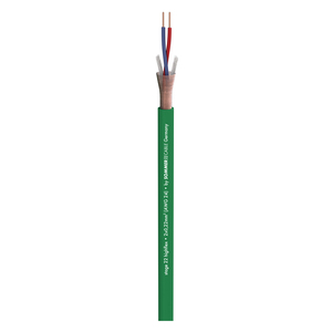 Câble Micro Sommer cable Stage 22 2X0.22 mm2 Vert vendu au mètre
