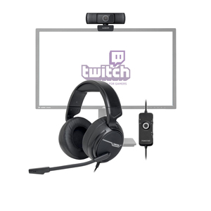 START-PACK-TWITCH Pack pour streamer débutant 1 combiné micro casque et caméra HD