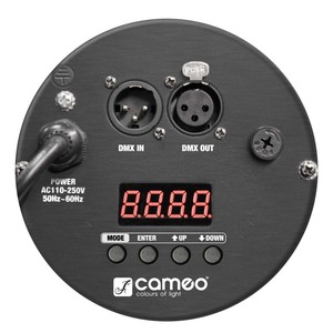 Projecteur Cameo Studio PAR 64 CAN RGBA Q 8W PAR QUAD Colour LED 18 x 8W RGBA avec boîtier noir