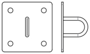 Platine pour élingue ou chaîne SUE ASD