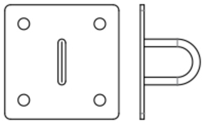 Platine pour élingue ou chaîne SUE ASD